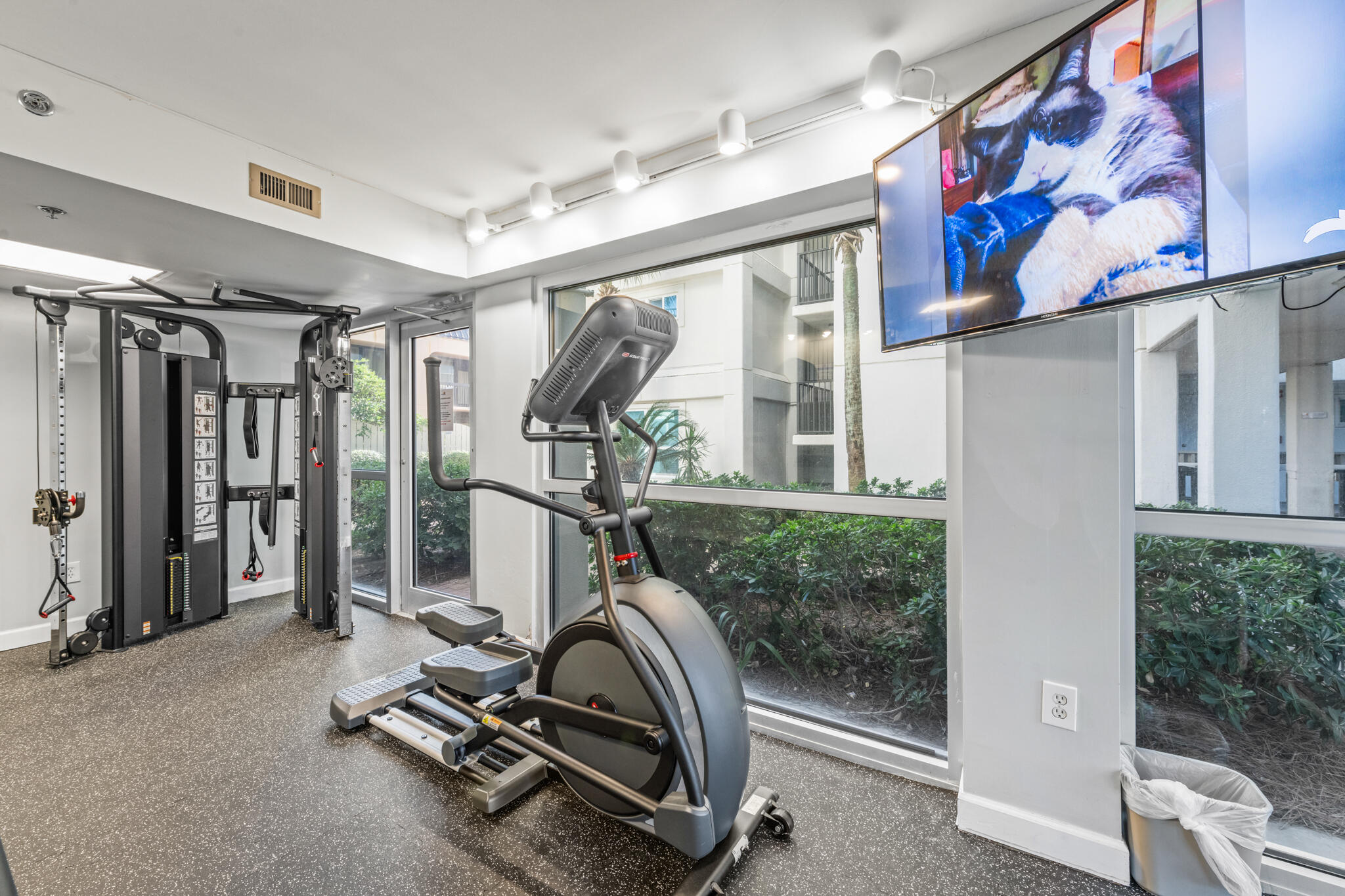 1114 Santa Rosa Boulevard, Unit 309 Fort Walton Beach, FL 32548 - Photo 51 of 52 a view of a room with gym equipment