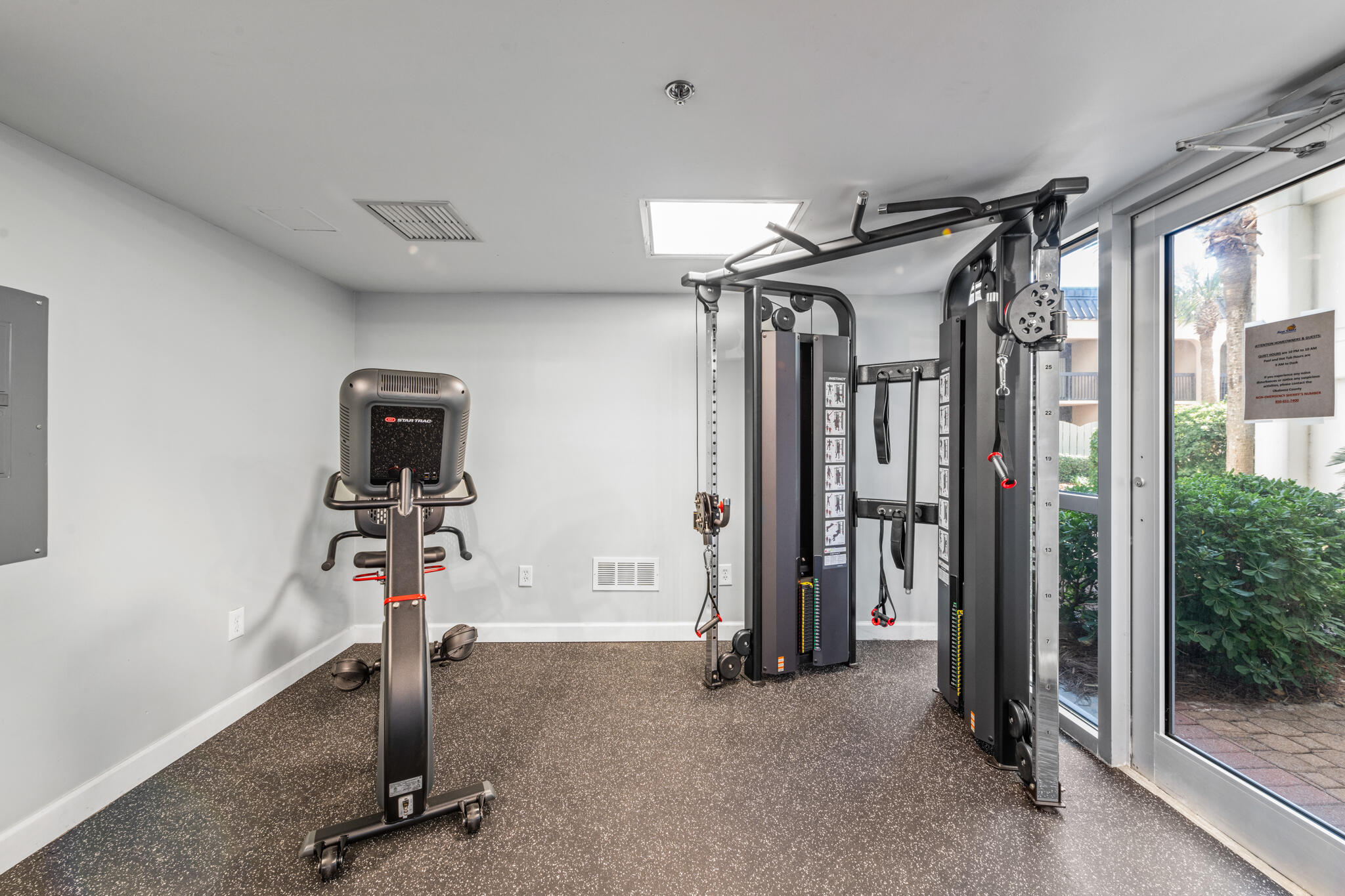 1114 Santa Rosa Boulevard, Unit 309 Fort Walton Beach, FL 32548 - Photo 52 of 52 a view of a room with gym equipment