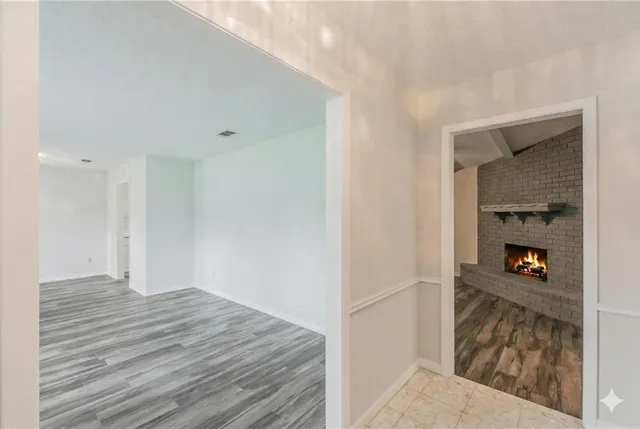 a view of kitchen and utility room