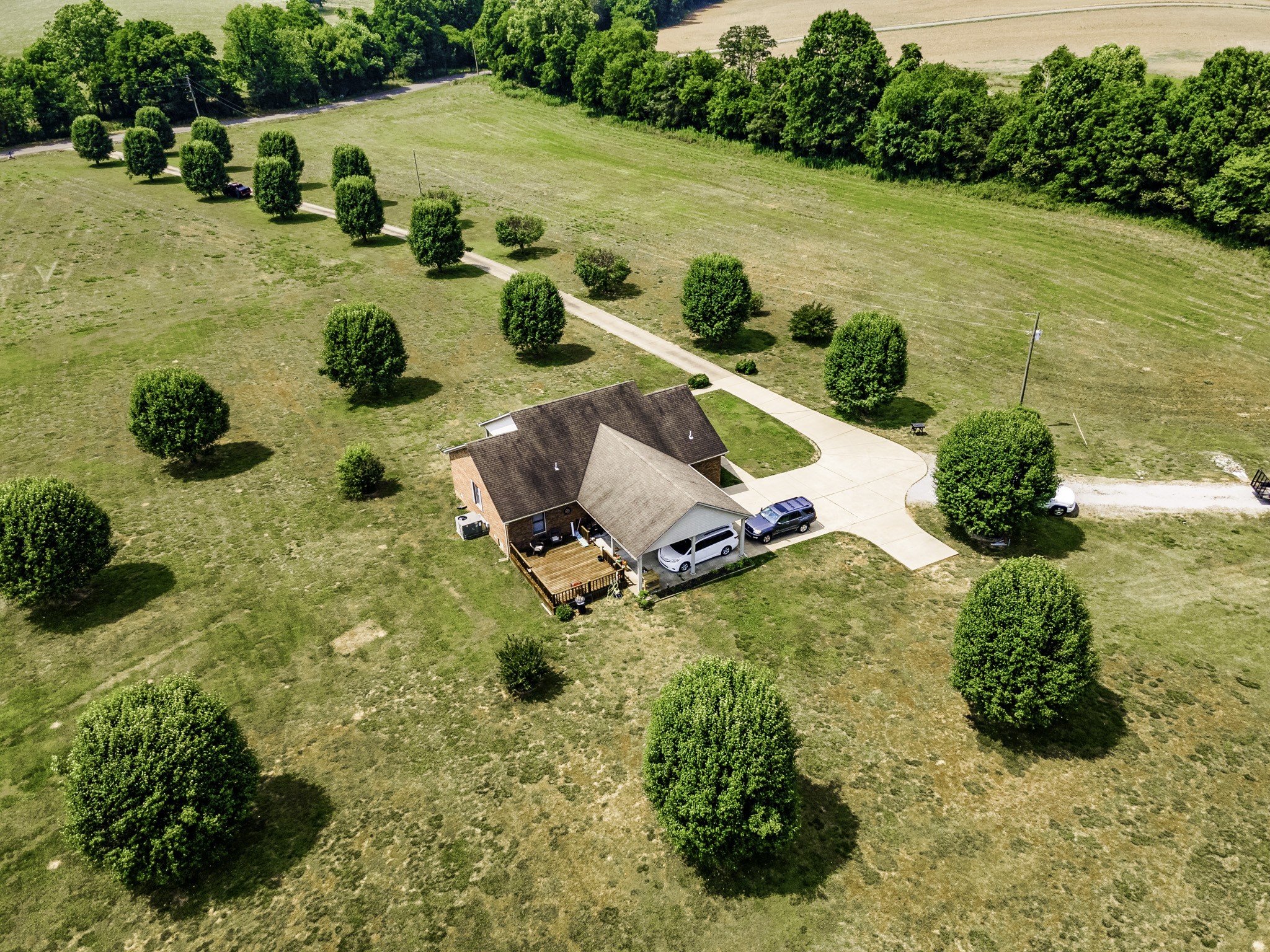 2285 Crescentview Road Pulaski, TN 38478 - Photo 28 of 31 an aerial view of a house with outdoor space
