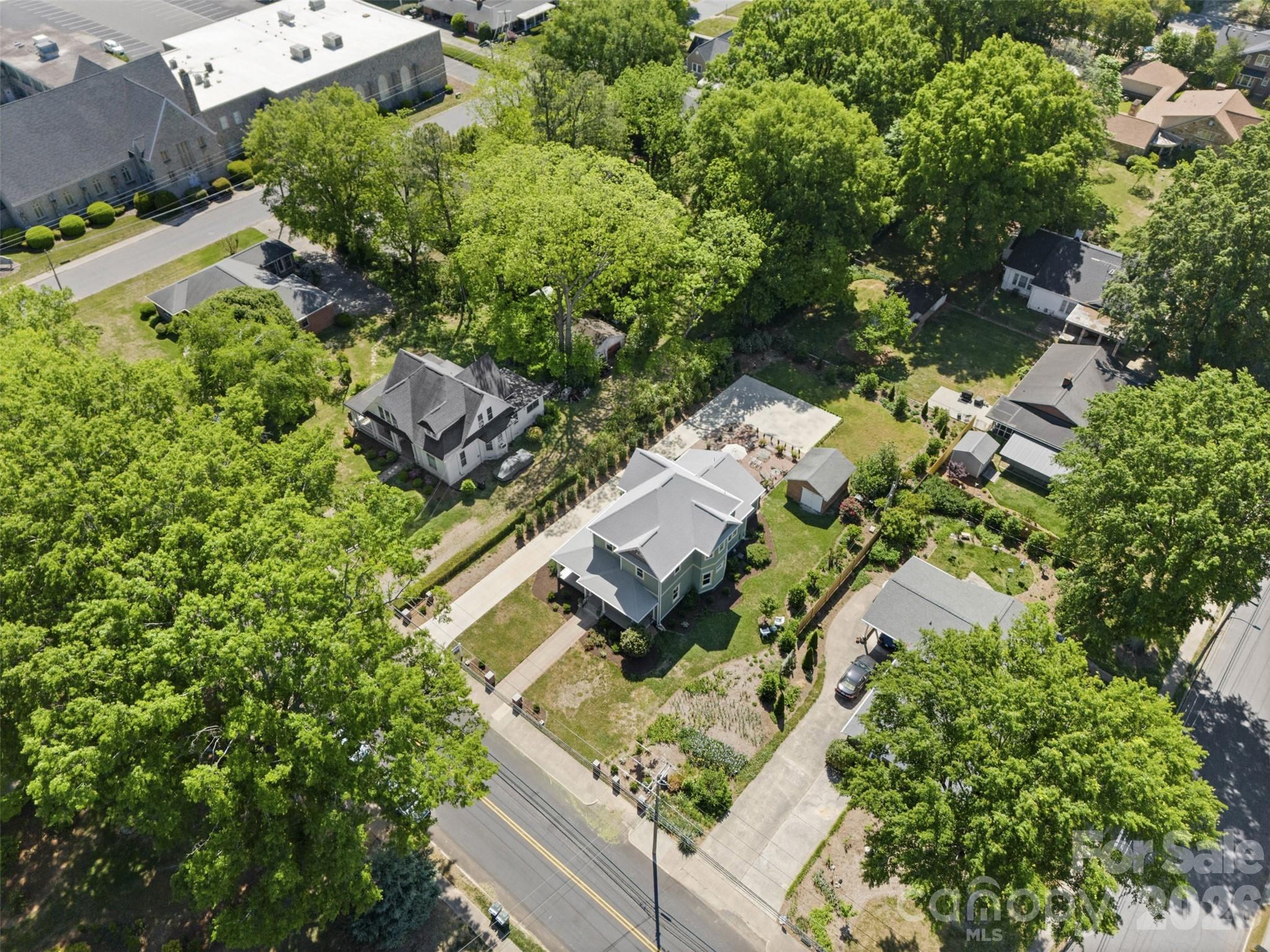 207 West Academy Street Cherryville, NC 28021 - Photo 42 of 45 an aerial view of residential house with outdoor space