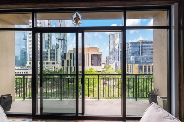 a view of a porch and a window
