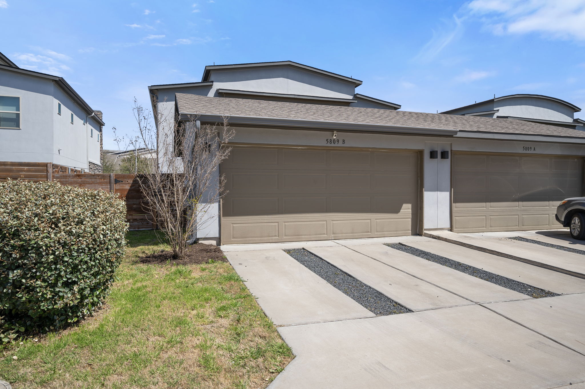 5809 Charles Merle Dr., Unit B Austin, TX 78747 - Photo 22 of 27 View of garage