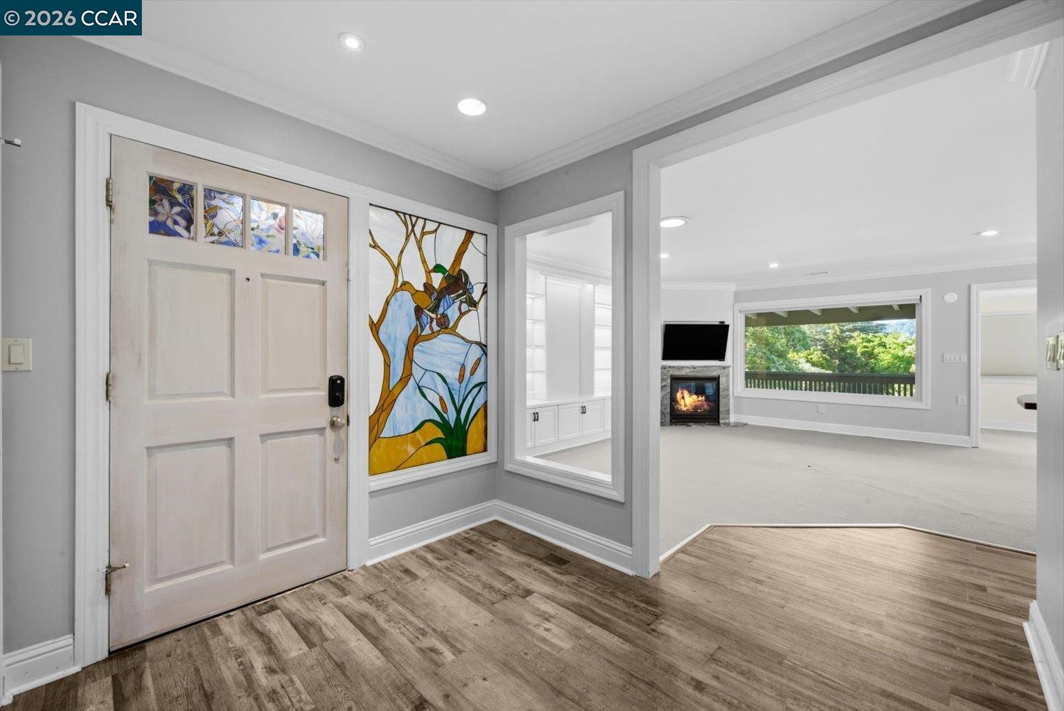 2741 Golden Rain Road, Unit 7 Walnut Creek, CA 94595 - Photo 5 of 60 a view of an entryway with wooden floor