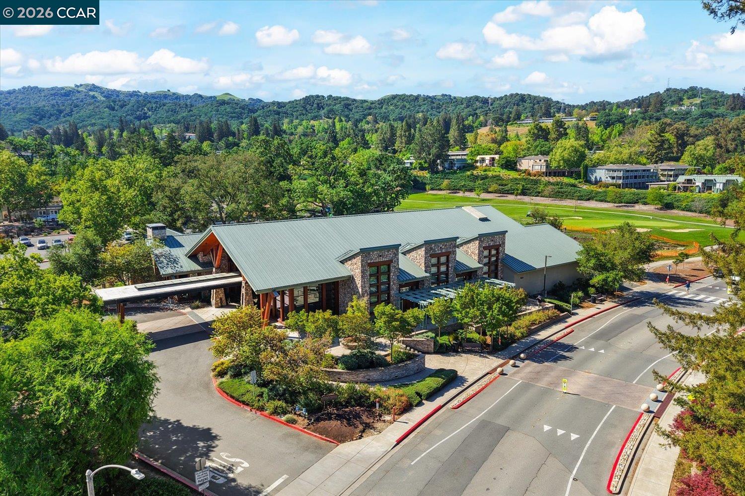 2741 Golden Rain Road, Unit 7 Walnut Creek, CA 94595 - Photo 55 of 60 an aerial view of a house with garden space and street view