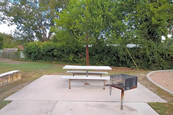 a view of outdoor space with sign board