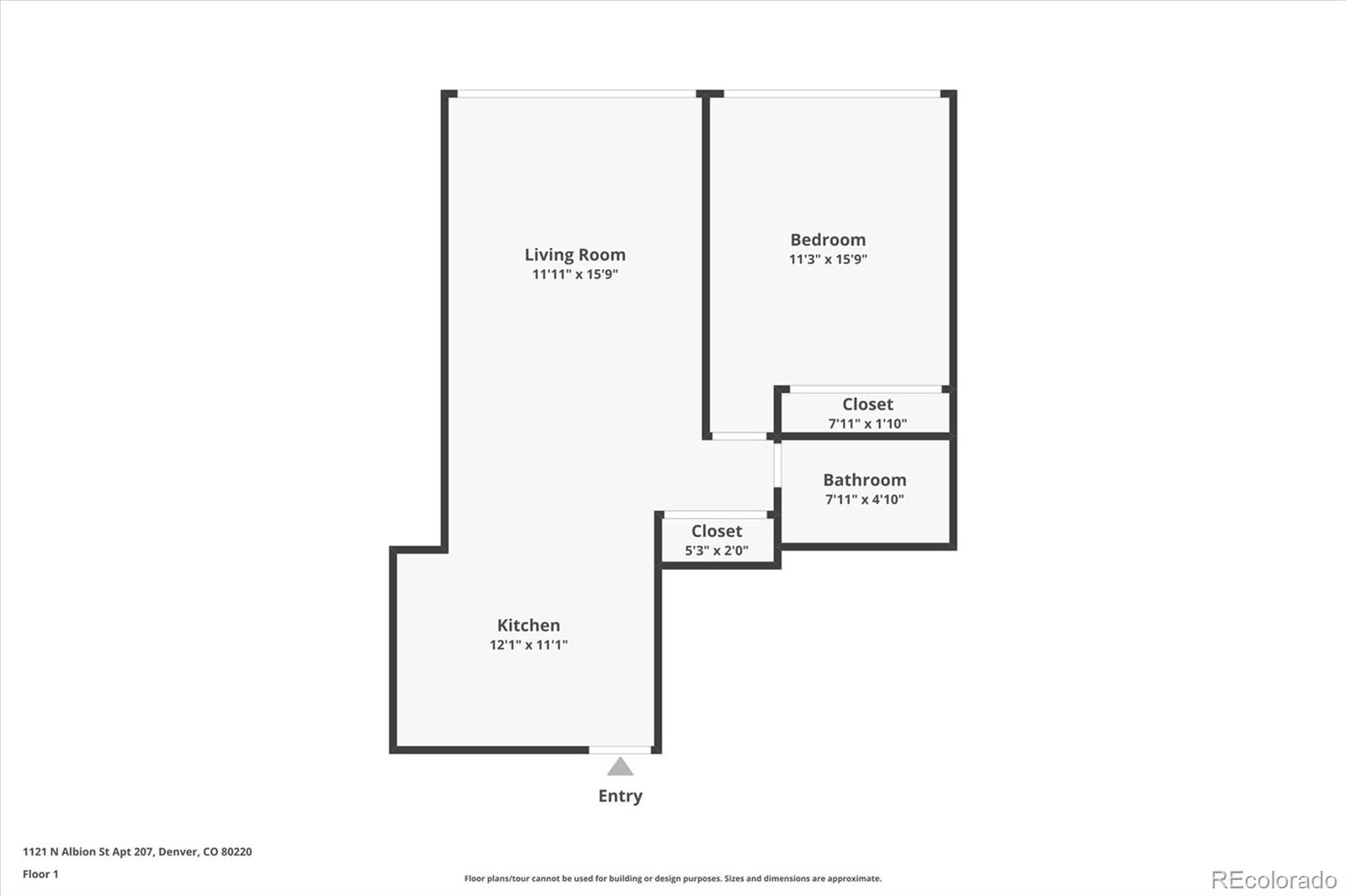 1121 Albion Street, Unit 207 Denver, CO 80220 - Photo 28 of 39 a picture of a floor plan