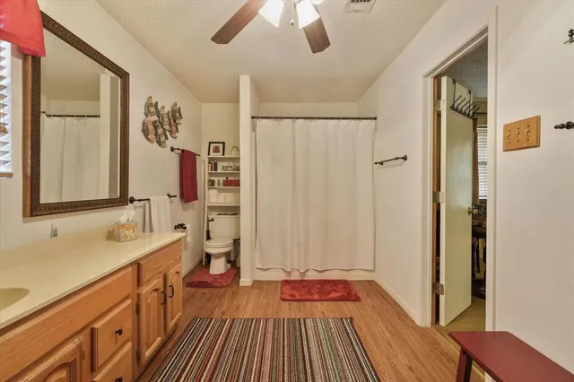 a view of a wooden deck