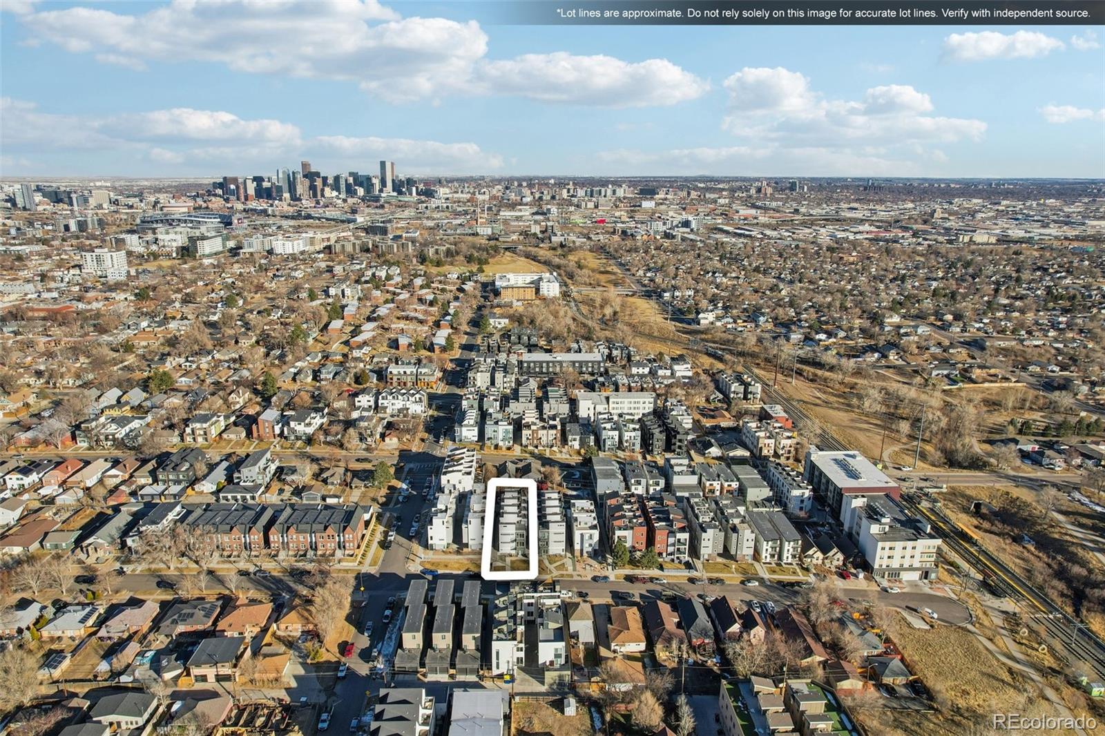 1274 Quitman Street, Unit 6 Denver, CO 80204 - Photo 40 of 50 an aerial view of a city