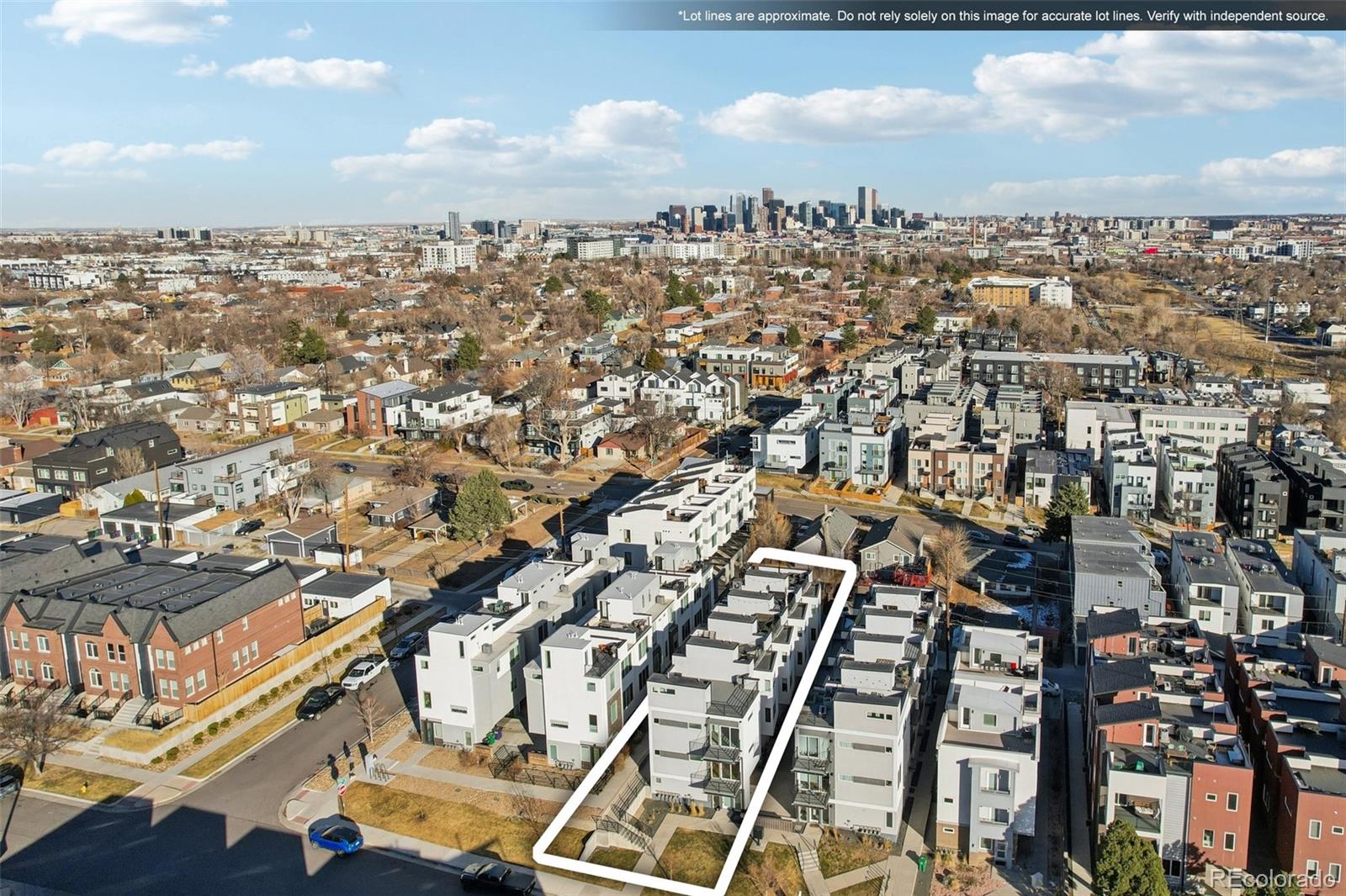 1274 Quitman Street, Unit 6 Denver, CO 80204 - Photo 41 of 50 an aerial view of a city