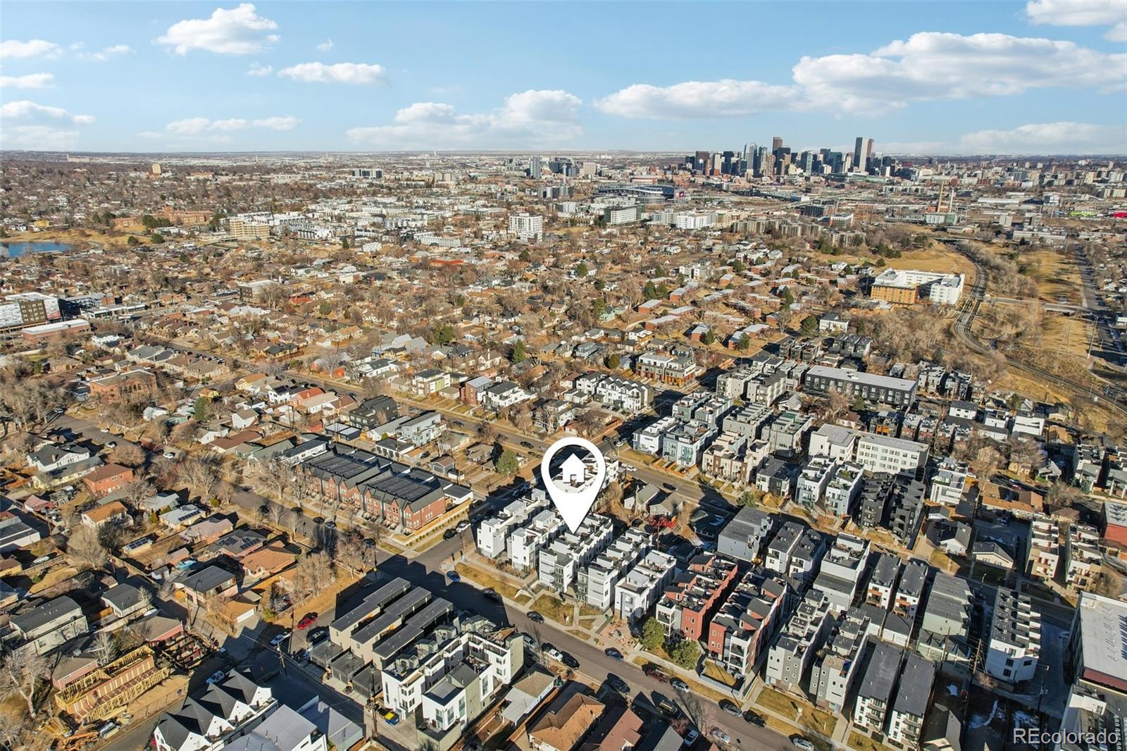 1274 Quitman Street, Unit 6 Denver, CO 80204 - Photo 42 of 50 an aerial view of a city