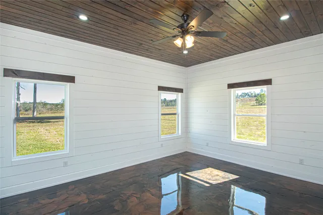 wooden floor in an empty room