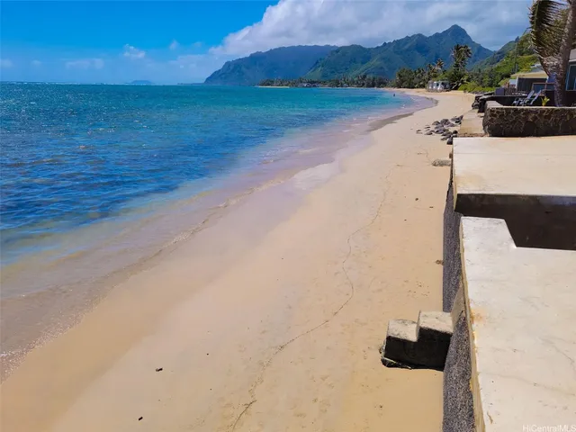 a view of an ocean beach