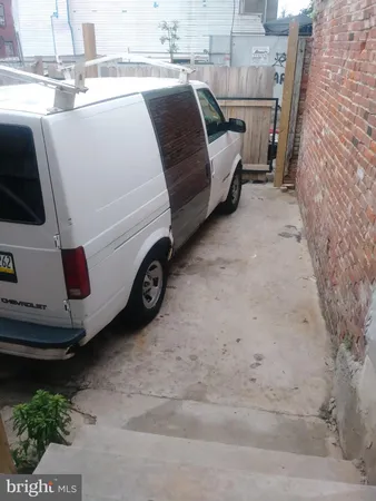a car parked in garage