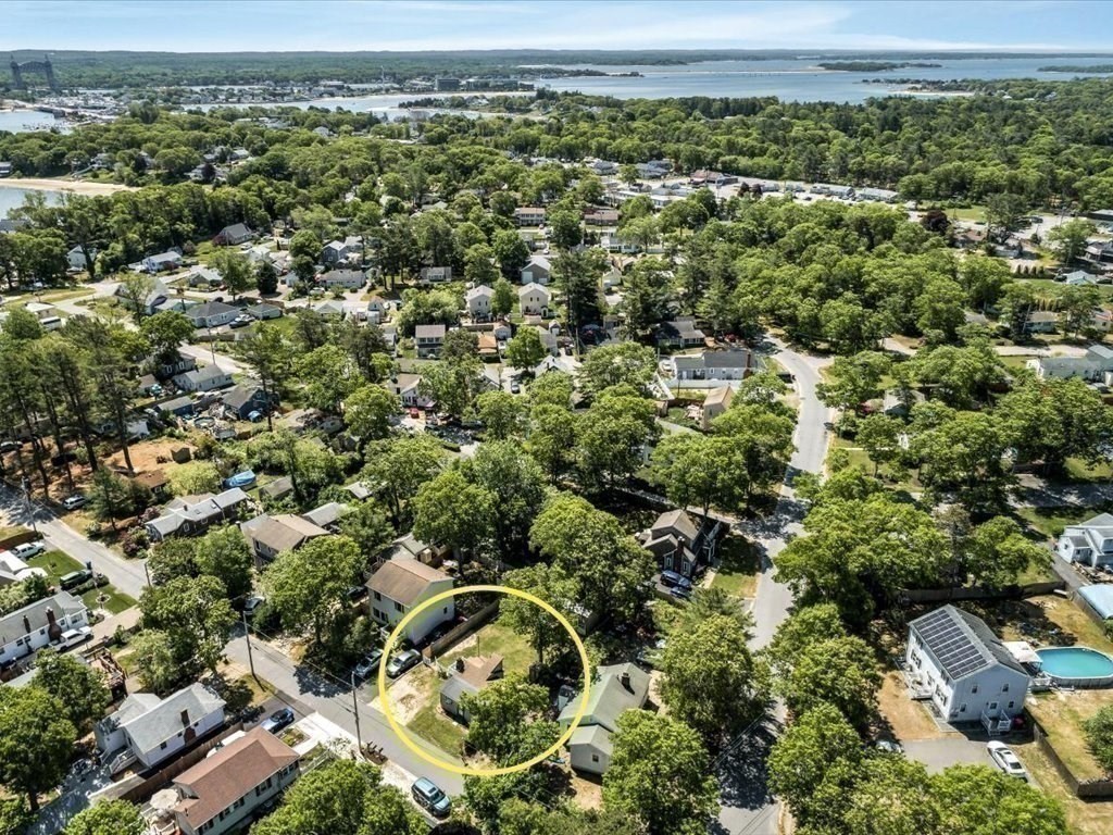 56 Ryder Street Wareham, MA 02532 - Photo 29 of 29 an aerial view of a residential houses covered in trees