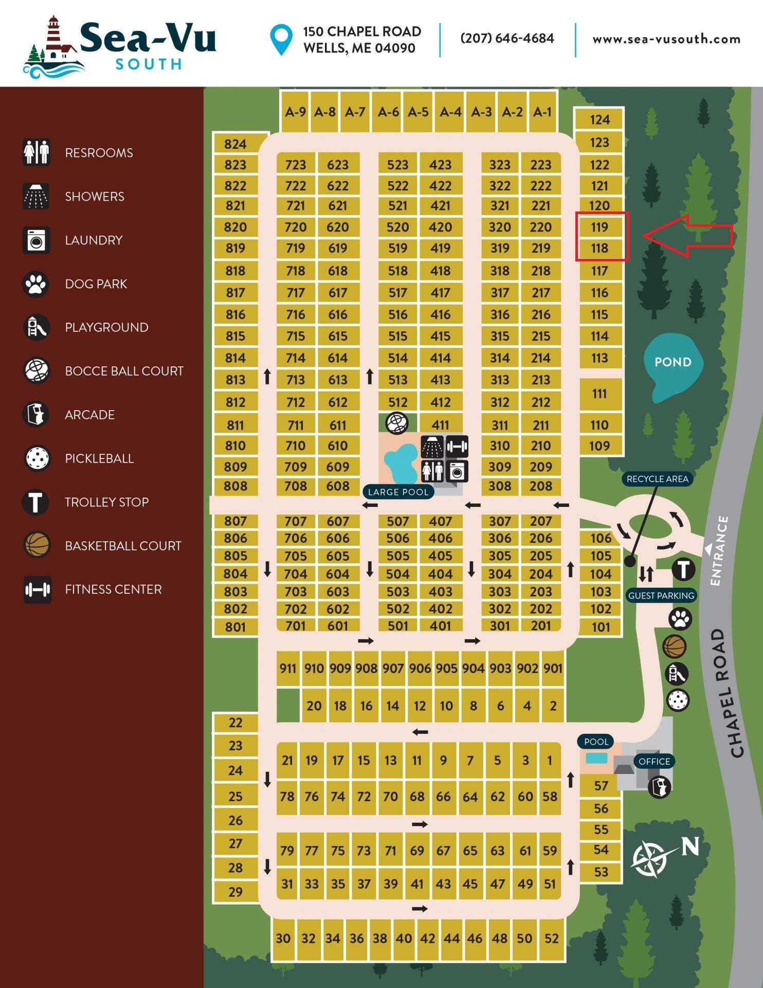 150 Chapel Road, Unit U119 Wells, ME 04090 - Photo 54 of 54 Sea-Vu-South-Park-Map1