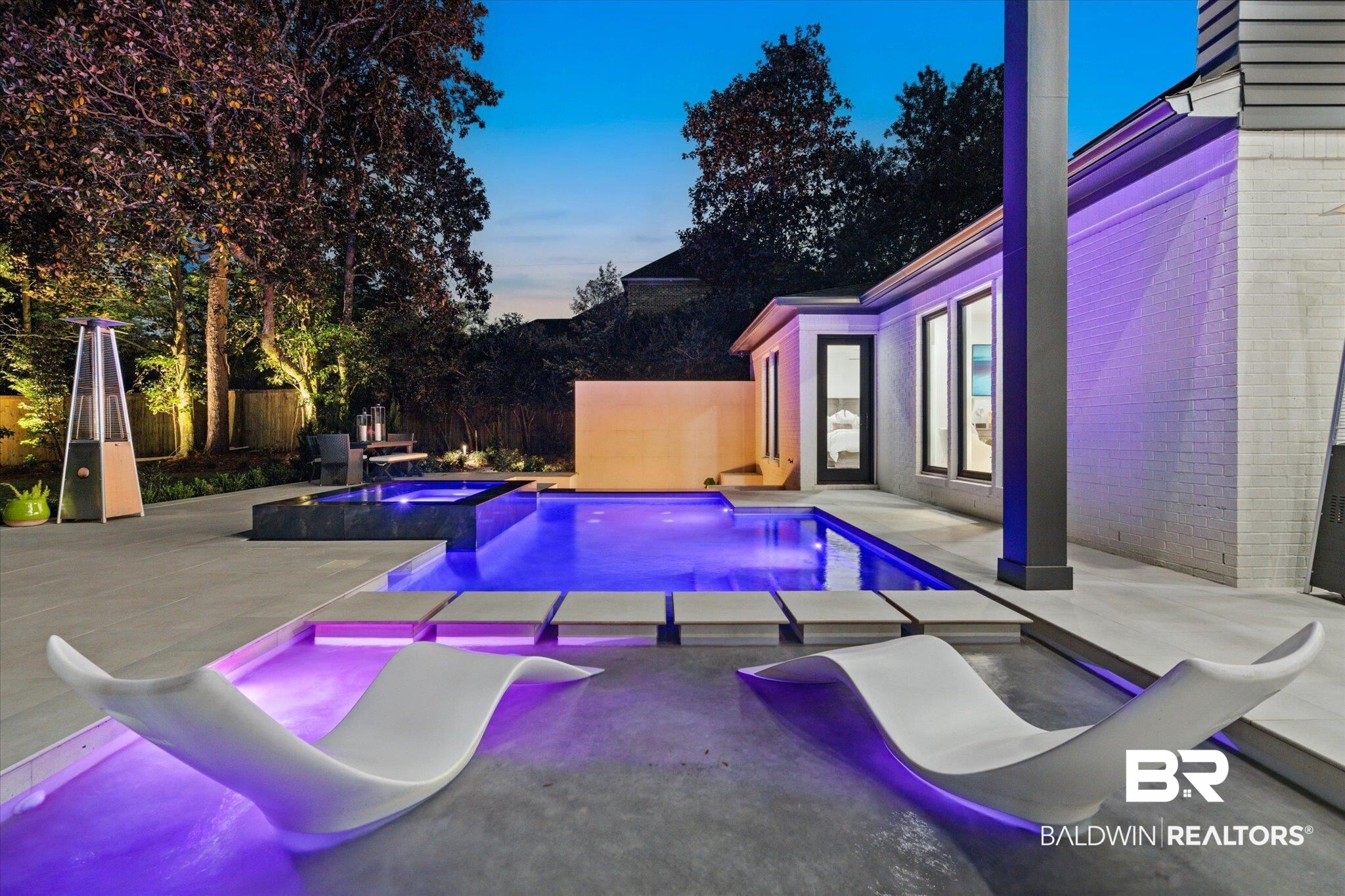69 Jordan Lane Mobile, AL 36608 - Photo 47 of 57 Integrated pool / hot tub featuring a fenced backyard and a patio