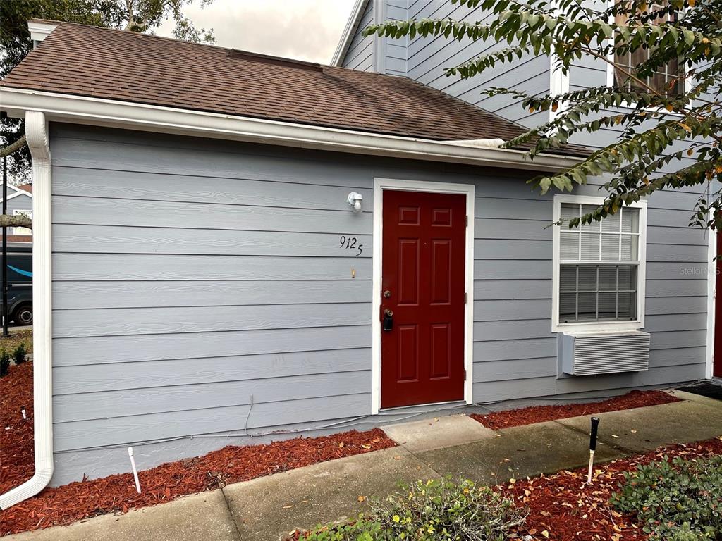 a front view of a house