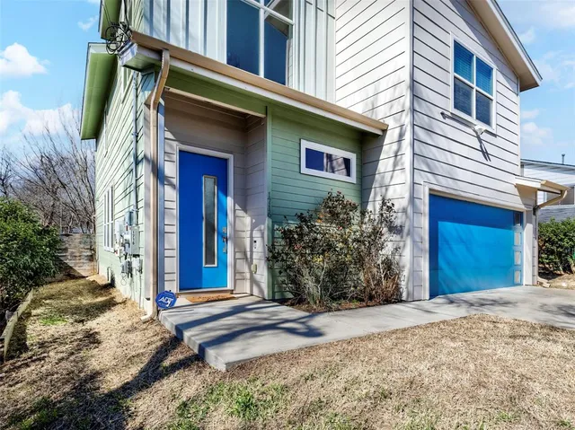 a front view of a house