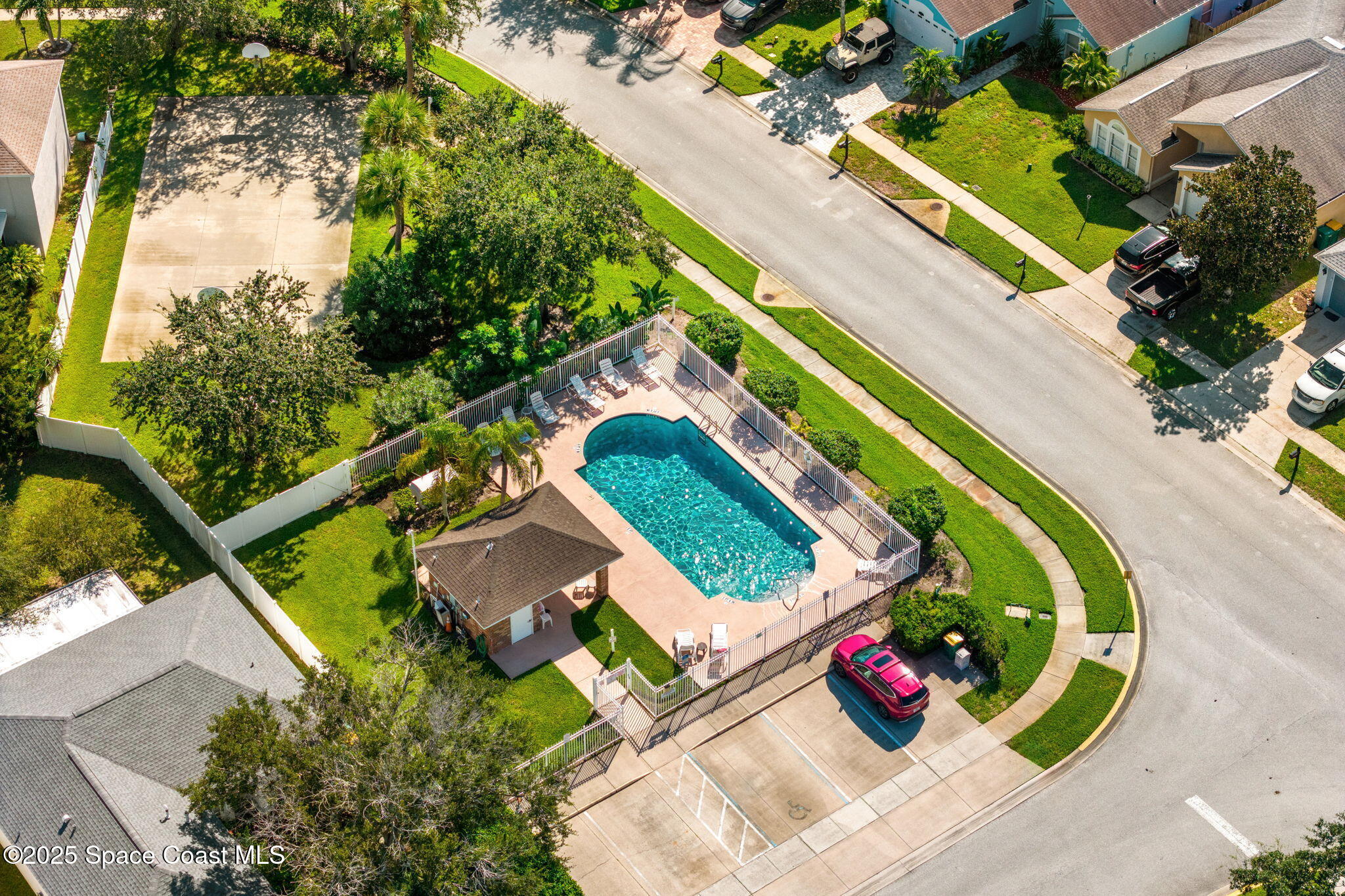 1249 White Oak Circle Melbourne, FL 32934 - Photo 32 of 34 an aerial view of a house