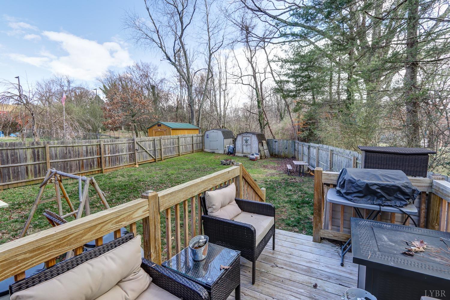 114 Coffee Road Lynchburg, VA 24503 - Photo 19 of 25 a view of a deck with furniture and a yard