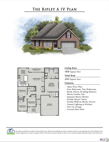 $1,895 | 14088 Arbor Walk Drive, Denham Springs, LA 70726