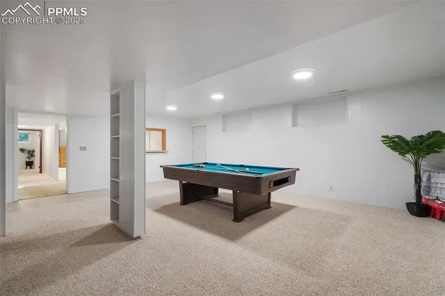 a room with furniture