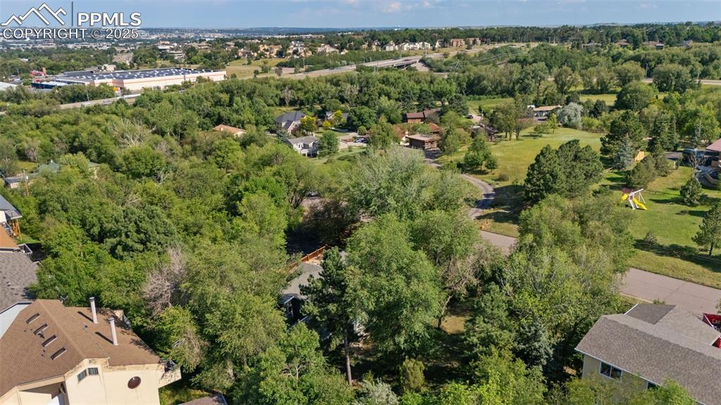10 Haney Road Colorado Springs, CO 80906 - Photo 9 of 48 an aerial view of a house with a yard