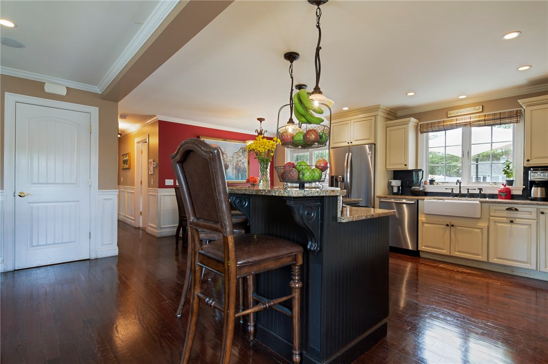 36 Seneca Road Portsmouth, RI 02871 - Photo 15 of 48 Kitchen island with 4 counter stools