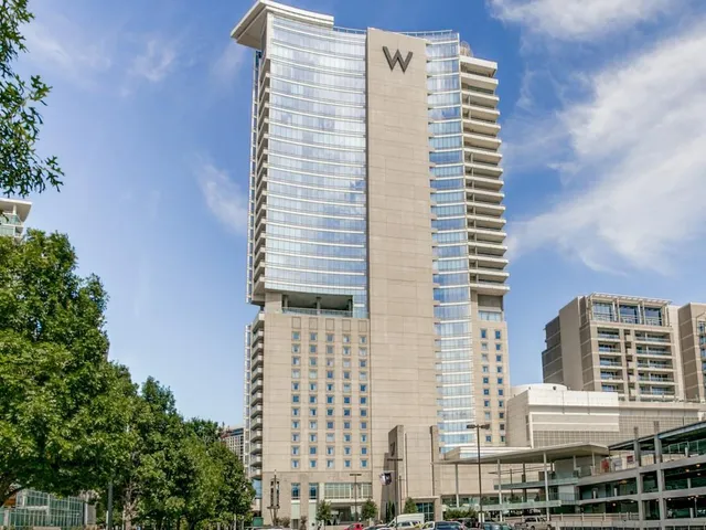 a front view of a building