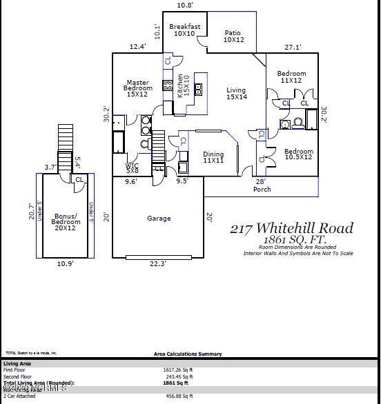 217 Whitehill Road Leland, NC 28451 - Photo 30 of 30 floor plan