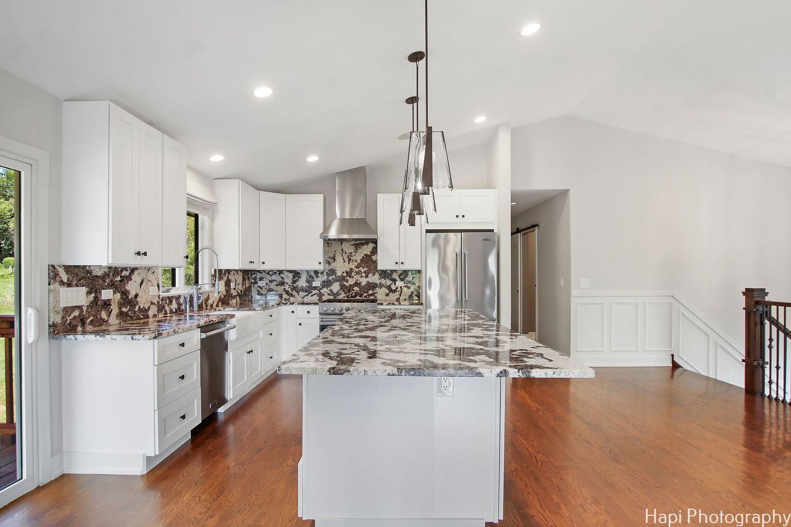 146 Harbor Drive Lake Barrington, IL 60010 - Photo 8 of 33 a kitchen with stainless steel appliances kitchen island granite countertop a sink and cabinets