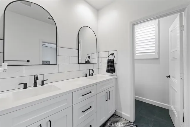 a storage room with washer and dryer