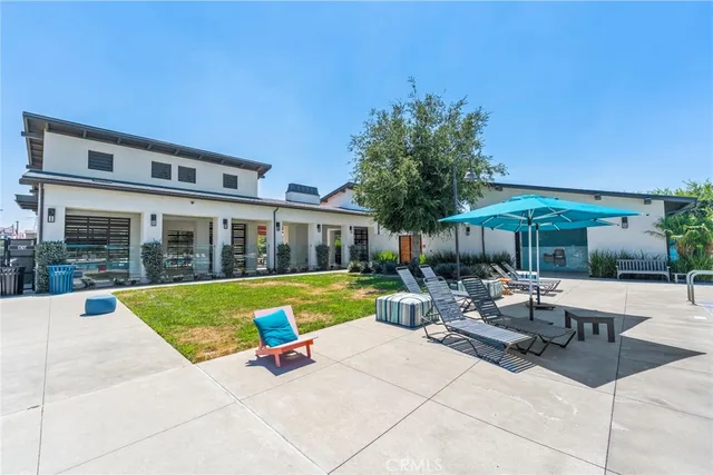 a outdoor view with a sitting space