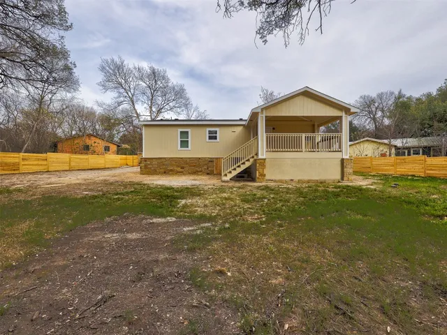 a view of outdoor space and deck