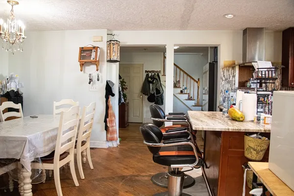 a room with furniture a desk and chair