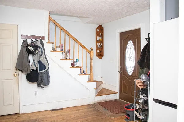 a view of stairs