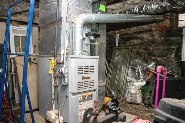 a view of storage and utility room