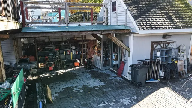 a view of storage and utility room