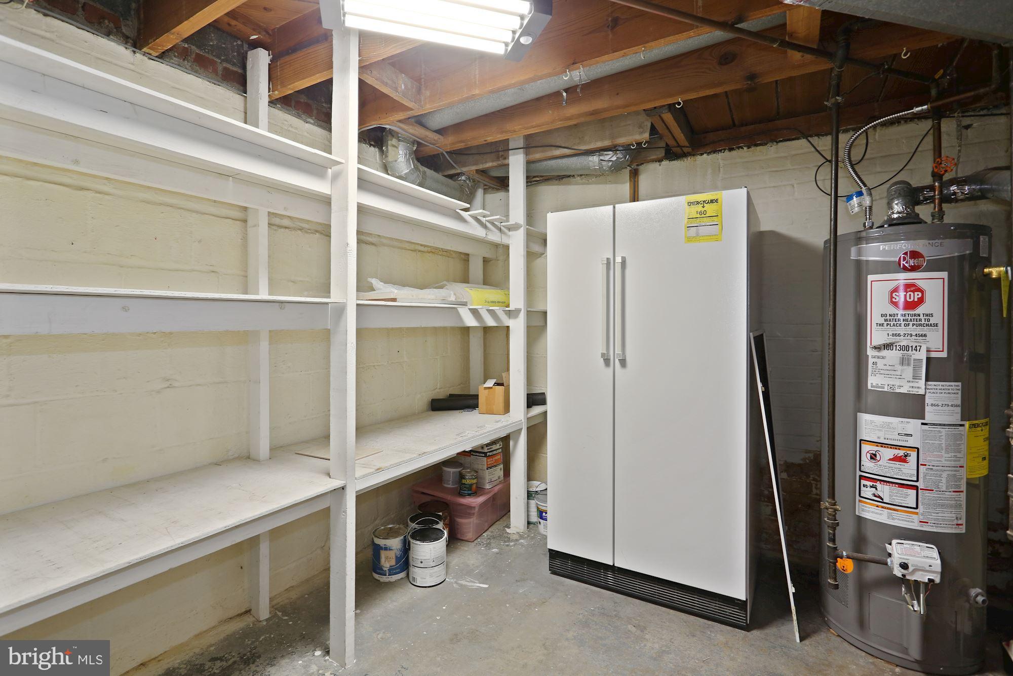 3619 1st Road South Arlington, VA 22204 - Photo 44 of 73 and a huge storage area with 2nd Refrigerator