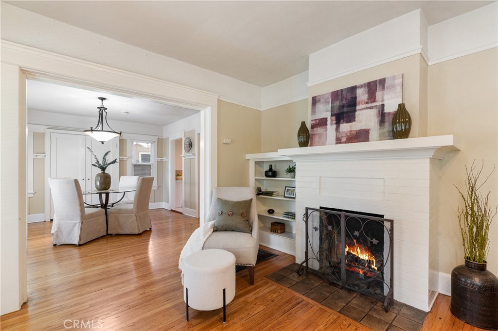 846 North Wilson Avenue Pasadena, CA 91104 - Photo 12 of 37 a living room with furniture and a fireplace