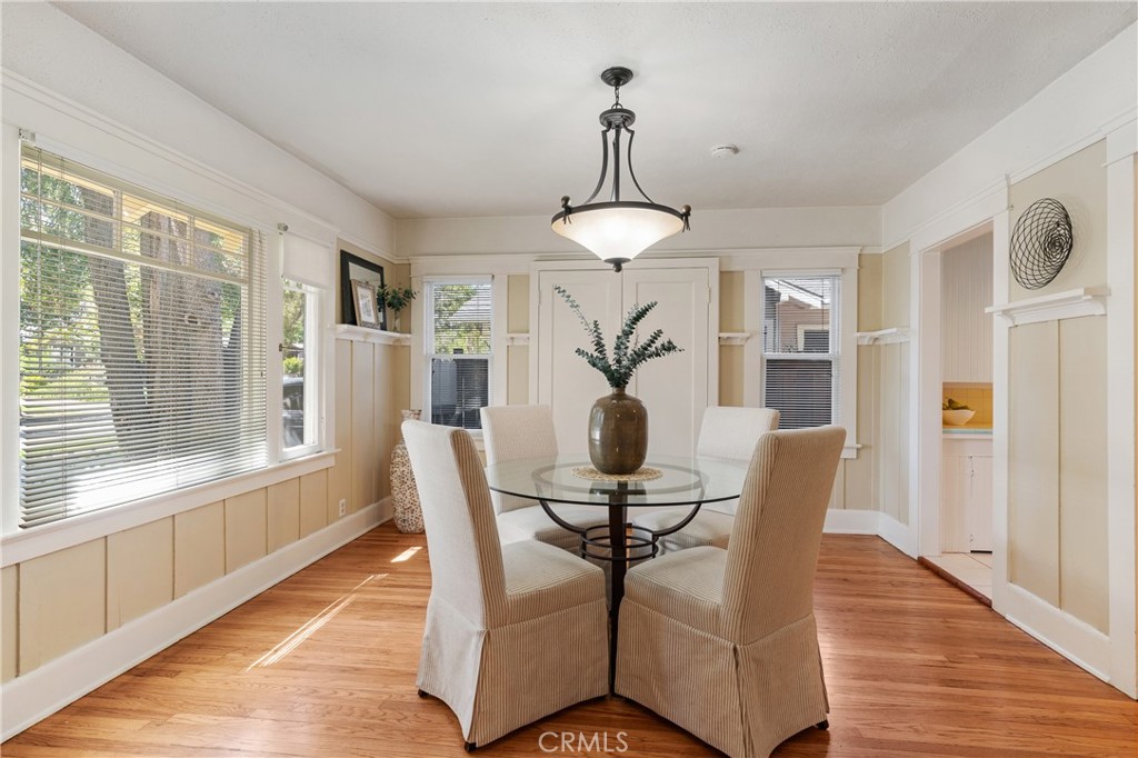 846 North Wilson Avenue Pasadena, CA 91104 - Photo 13 of 37 a view of a dining room with furniture window and wooden floor