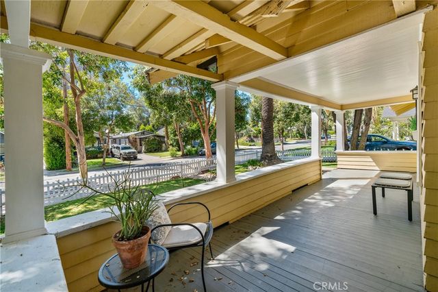 a outdoor view with a sitting space