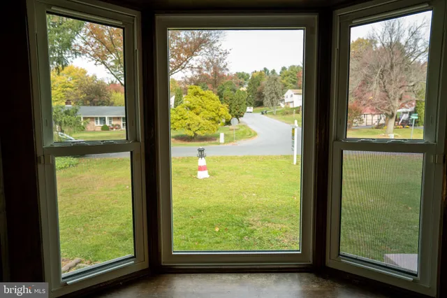 a view of a room with window