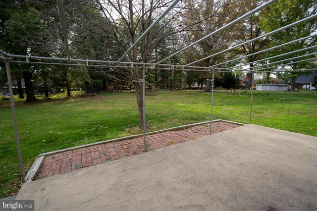 a view of a garden with a park