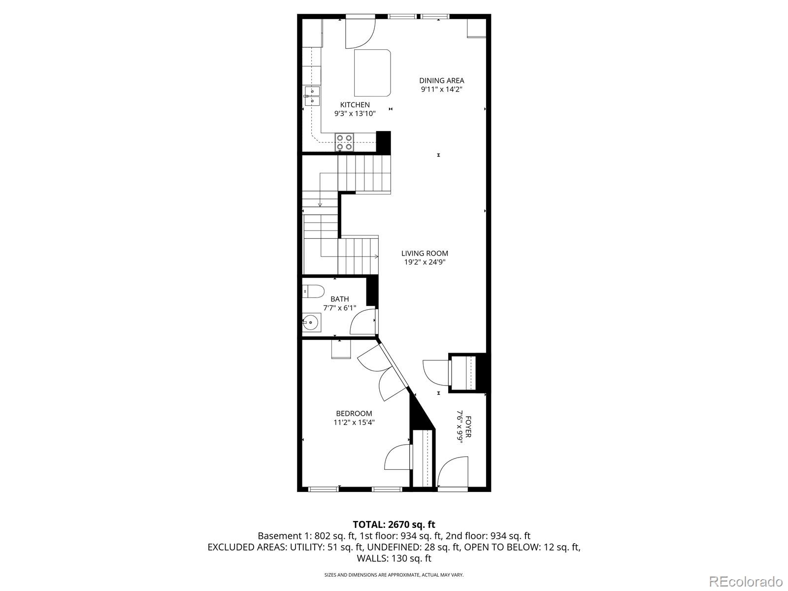 2245 South High Street Denver, CO 80210 - Photo 30 of 33 a picture of a floor plan