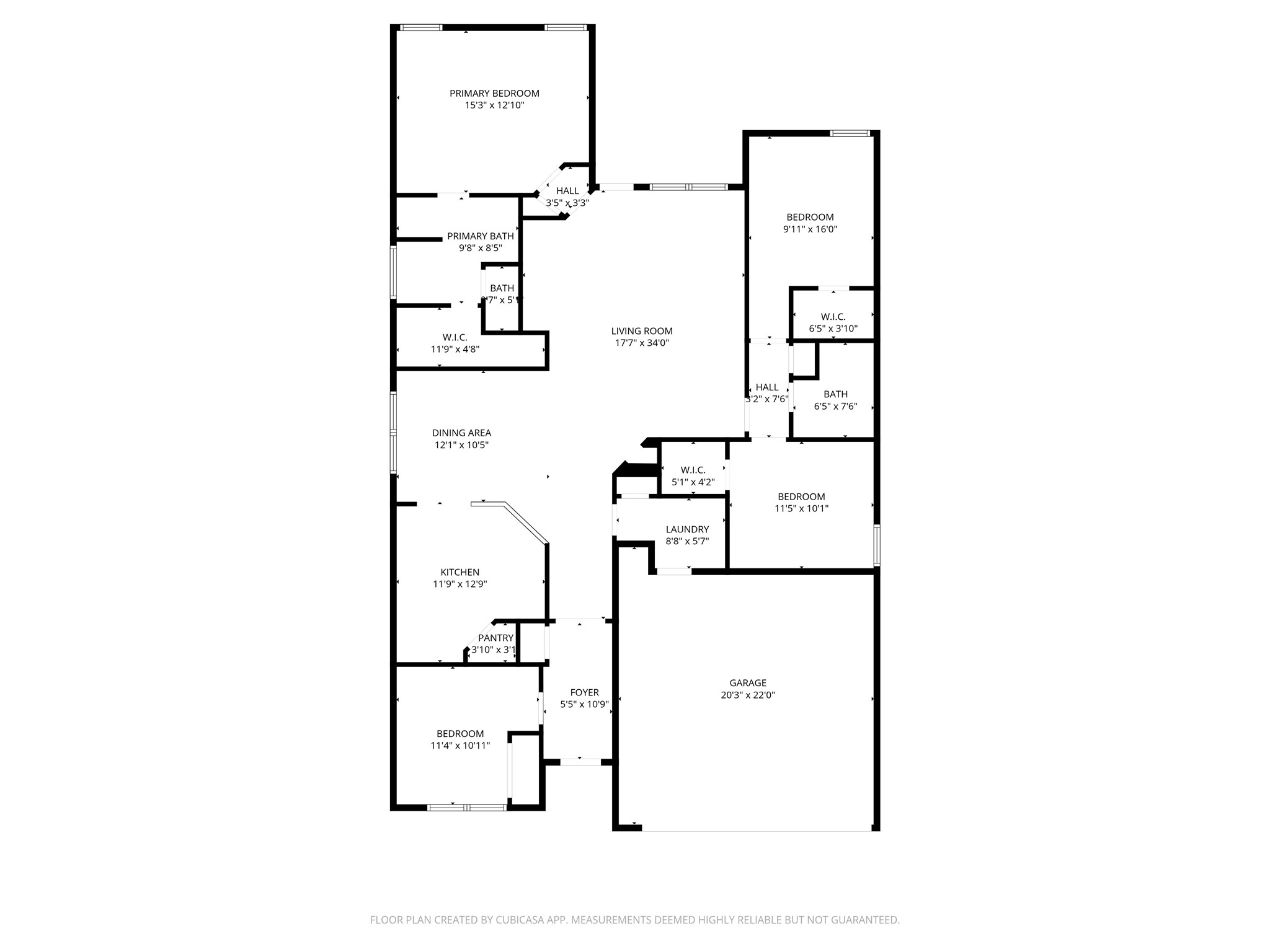 5811 Ranch Riata Court Katy, TX 77449 - Photo 35 of 35 Floor Plan with Dimensions.