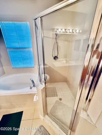 a bathroom with a tub
