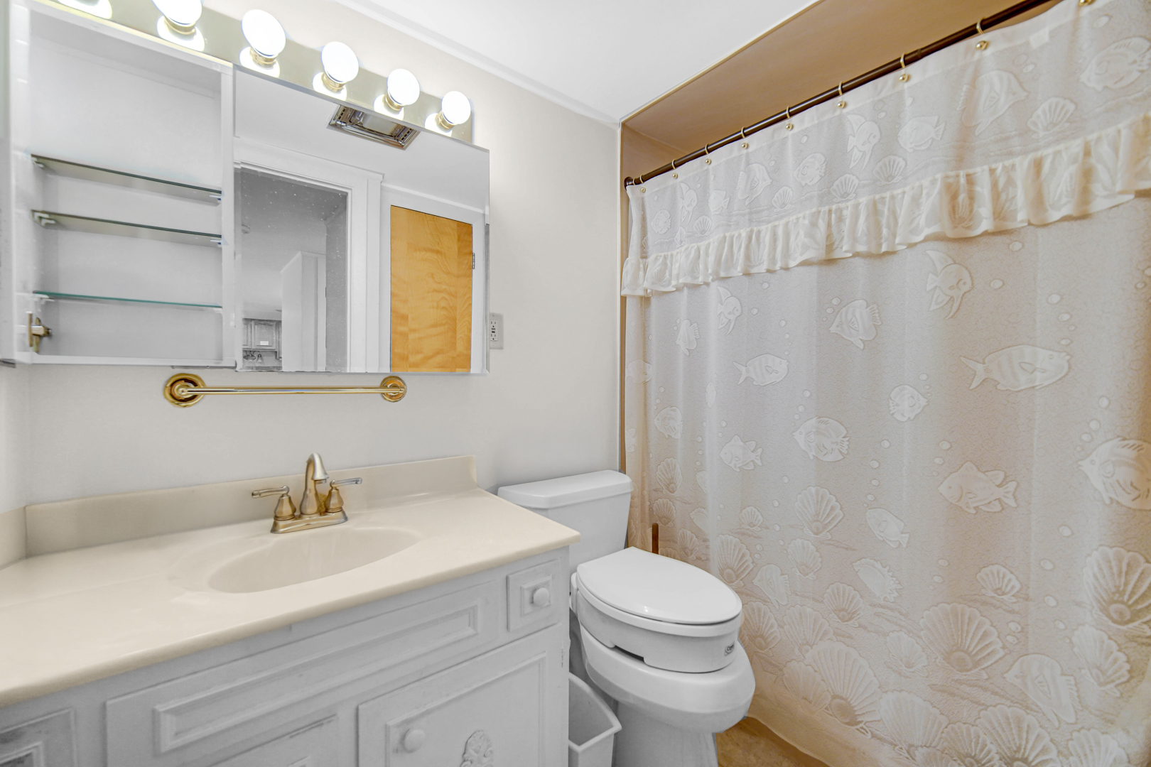 940 Holbrook Road, Unit 6A Homewood, IL 60430 - Photo 14 of 16 a bathroom with a sink a toilet and a mirror