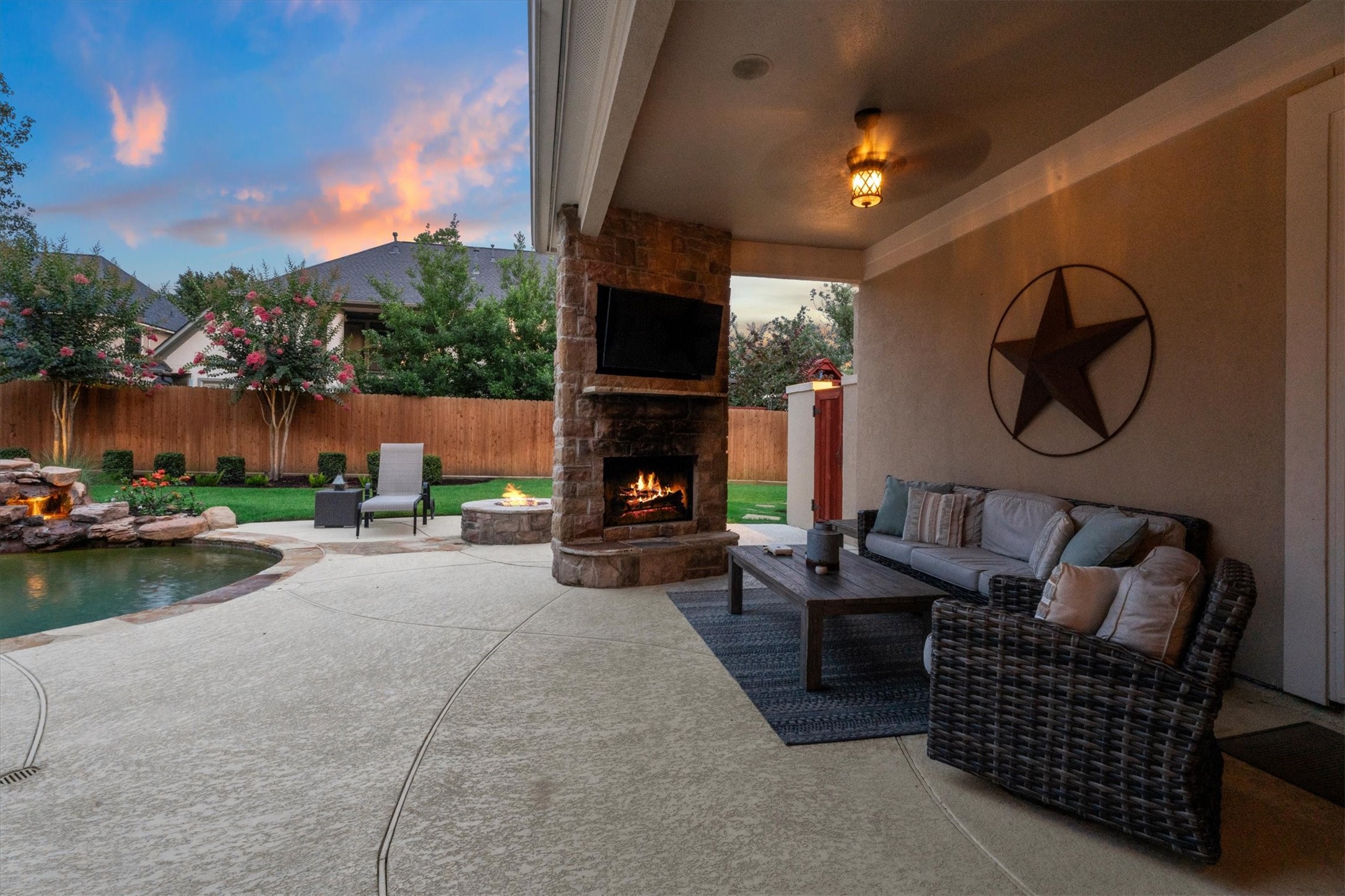 15415 Prade Ranch Lane Cypress, TX 77429 - Photo 42 of 50 Gas log fireplace